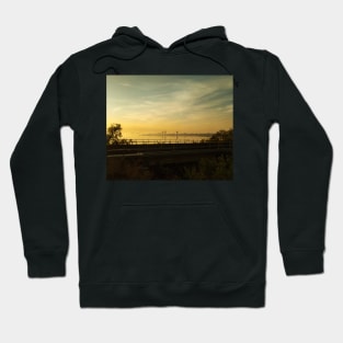 Misty Spring Morning in Hamilton Hoodie